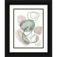 thumbnail image 1 of Parker, Jennifer Paxton 25x32 Black Ornate Wood Framed with Double Matting Museum Art Print Titled - Sea Glass Stack I, 1 of 4