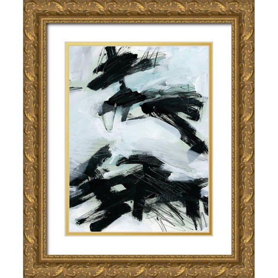 Parker, Jennifer Paxton 25x32 Gold Ornate Wood Framed with Double Matting Museum Art Print Titled - Ocean Current II