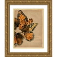 thumbnail image 1 of Parker, Jennifer Paxton 25x32 Gold Ornate Wood Framed with Double Matting Museum Art Print Titled - Winged Wreath I, 1 of 4