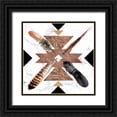 thumbnail image 1 of Parker, Jennifer Paxton 26x26 Black Ornate Wood Framed with Double Matting Museum Art Print Titled - Santa Fe Skulls III, 1 of 4