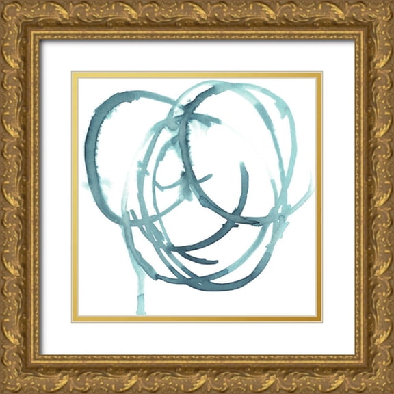 Parker, Jennifer Paxton 26x26 Gold Ornate Wood Framed with Double Matting Museum Art Print Titled - Dizzy I