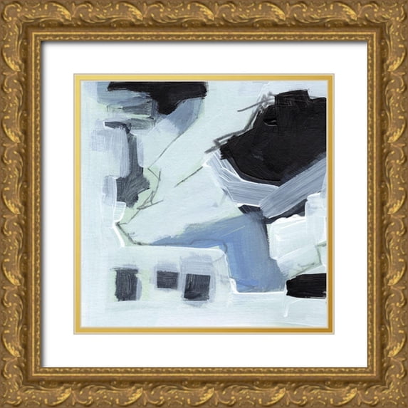 Parker, Jennifer Paxton 26x26 Gold Ornate Wood Framed with Double Matting Museum Art Print Titled - Fractal Sky V