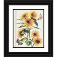 thumbnail image 1 of Parker, Jennifer Paxton 26x32 Black Ornate Wood Framed with Double Matting Museum Art Print Titled - Autumn Sunflowers I, 1 of 4