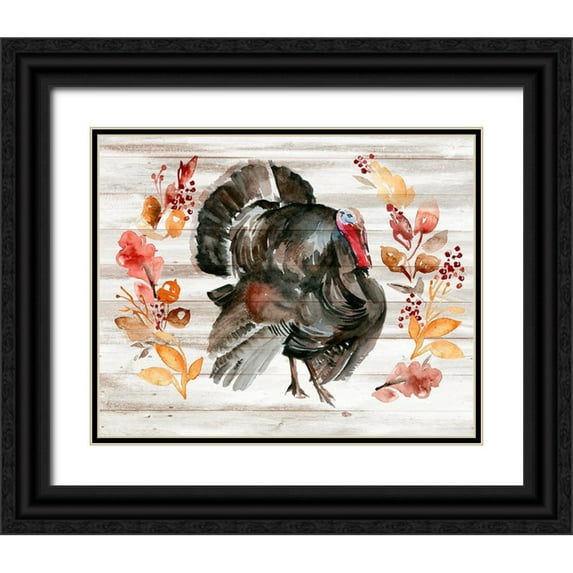 Parker, Jennifer Paxton 32x26 Black Ornate Wood Framed with Double Matting Museum Art Print Titled - Grateful Thanksgiving II