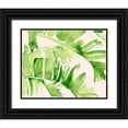 thumbnail image 1 of Parker, Jennifer Paxton 32x26 Black Ornate Wood Framed with Double Matting Museum Art Print Titled - Peachy Palms I, 1 of 4