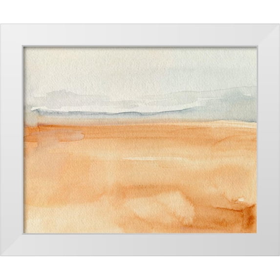 Parker, Jennifer Paxton 32x26 White Modern Wood Framed Museum Art Print Titled - Ash Blue Horizon I