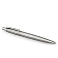 thumbnail image 1 of Parker Jotter Ballpoint Pen, Retractable, Fine 0.5 mm, Blue Ink, Stainless Steel Barrel, 1 of 3
