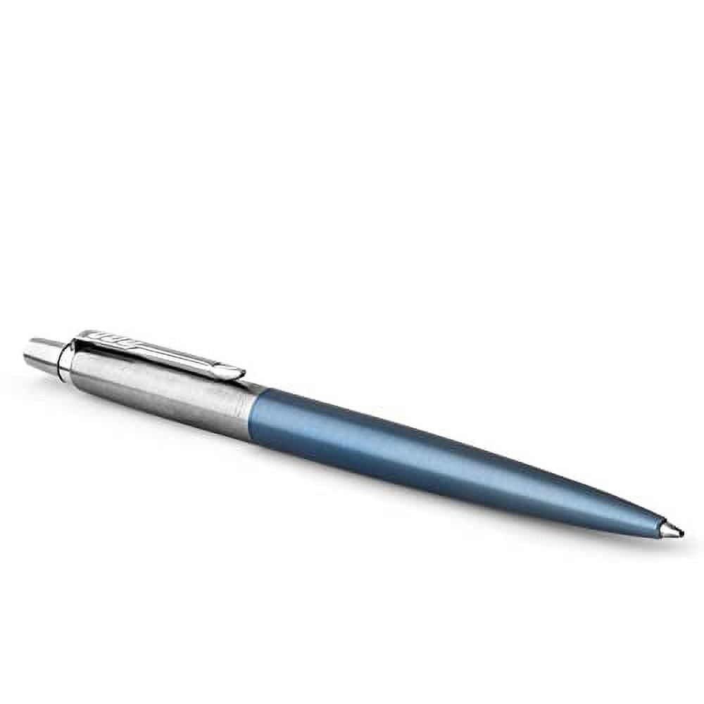Parker Jotter Ballpoint Pen, Waterloo Blue with Medium Point Blue Ink