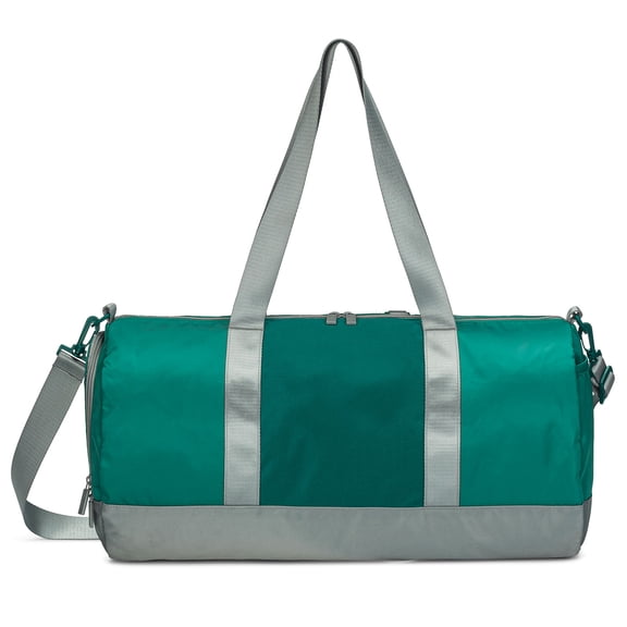 Parker Kids Co. Kids Duffel Bag for Sports & Weekend Trips - Separate Shoe Compartment & Customizable Patches - Ages 4-10 - Peacock