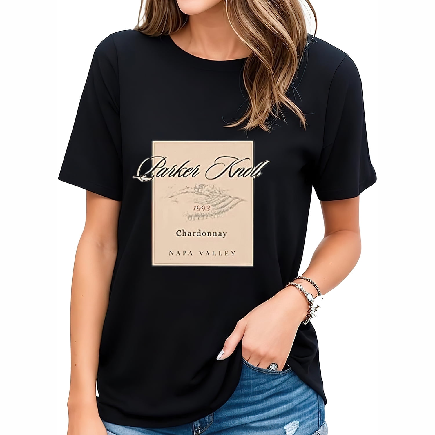 Parker Knoll Vineyard Women Girls Parent Trap Grap Graphic Print T