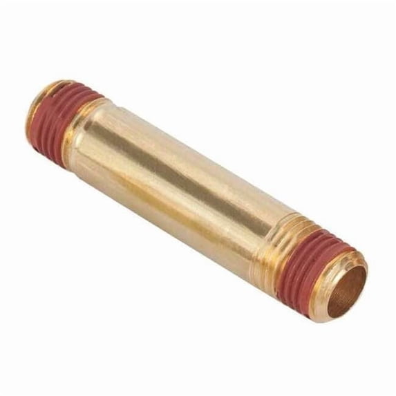 1/4" MNPT x 3-1/2" TBE Brass Long Pipe Nipple VS215PNL-4-35