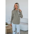 thumbnail image 1 of Parker Long Sleeve Top - Mushroom, 1 of 7