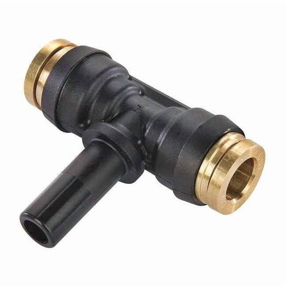 Parker Male Branch Tee,1/4 in. Thread,2.02 in L 372PTCSP-6-4