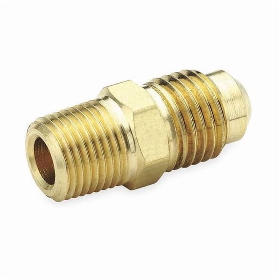 Parker Male Connector, 45 deg., Tube x MNPT, PK10, Hex Size: 7/16" 48F-3-2
