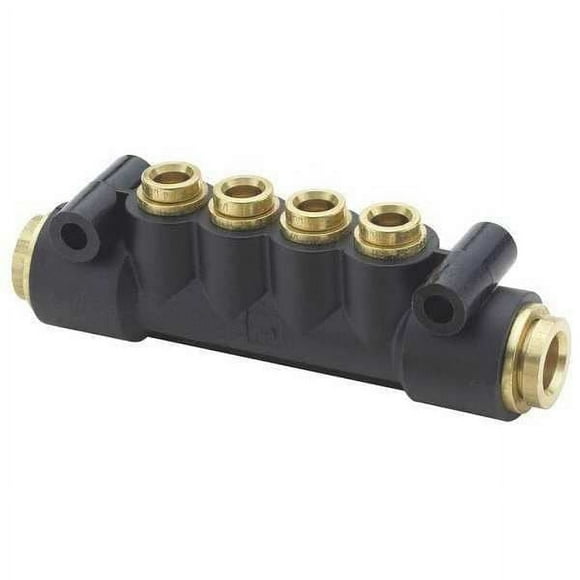 Parker Manifold,Nylon,3.98 in. L 24M-4-4