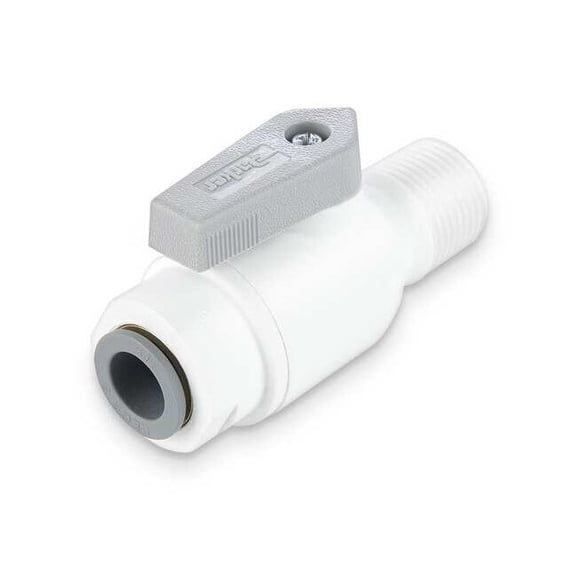 Parker Manual 2-Way Ball Valve,Push,Polypro LFPP4VMC8