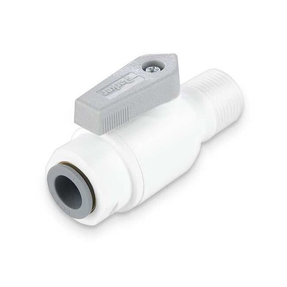 Parker Manual 2-Way Ball Valve,Push,Polypro LFPP4VMC8