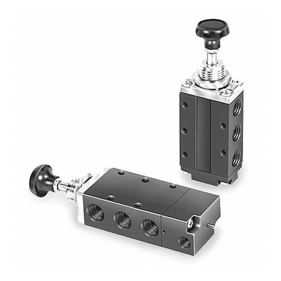 Parker Manual Air Control Valve,4-Way,1/4In NPT 520411000