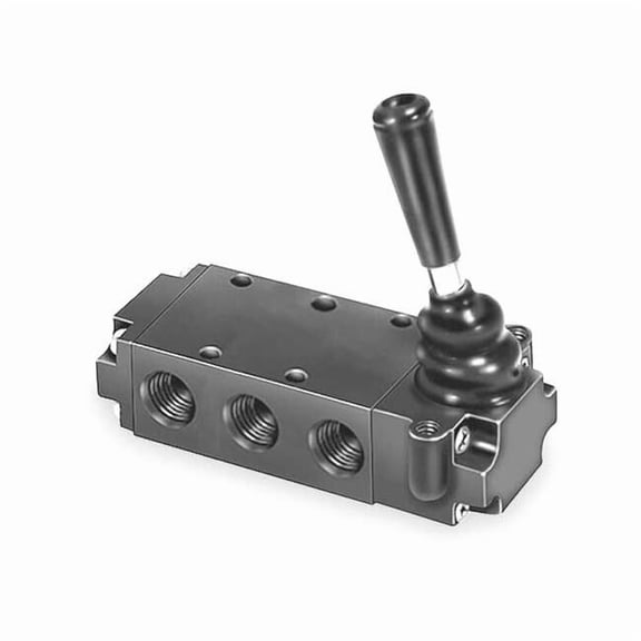 Parker Manual Air Control Valve,4-Way,1/4In NPT 520811000