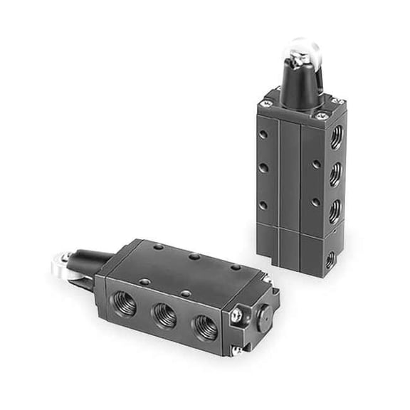 Parker Manual Air Control Valve,4-Way,1/4In NPT 520A11000