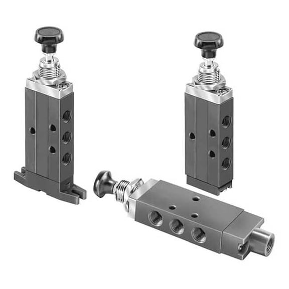 Parker Manual Air Control Valve,4-Way,1/8In NPT 410411000