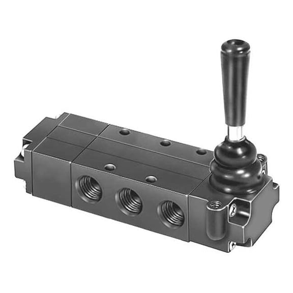 Parker Manual Air Control Valve,4-Way,1/4In NPT 521831000