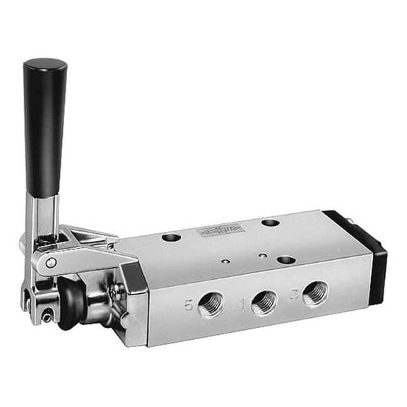 Parker Manual Air Control Valve,4-Way,3/8In NPT 422CR021W