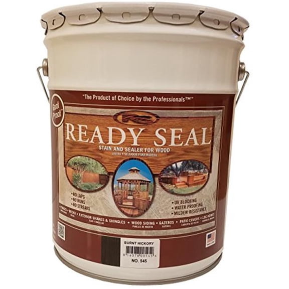 Parker Mccroy Manufacturing 545 5 gal Pl Burnt Hickory Exterior Wood Stainless Steel