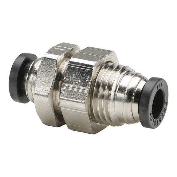 Parker Metal Fitting,Bulkhead Union,1 21/32" L 62PLPBH-5