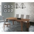 thumbnail image 1 of Armen Living Parker Mid-Century Walnut Wood 5 Piece Dining Set, 1 of 6