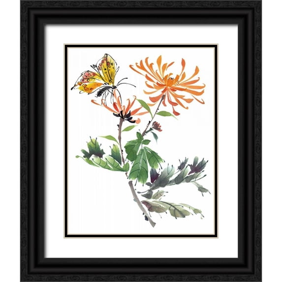 Parker, Nan Rae 20x24 Black Ornate Wood Framed with Double Matting Museum Art Print Titled - Summer Rapture I