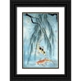 thumbnail image 1 of Parker, Nan Rae 22x32 Black Ornate Wood Framed with Double Matting Museum Art Print Titled - Golden Koi, 1 of 4