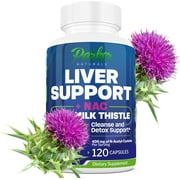 Parker Naturals Liver Support & Detox with NAC & Milk Thistle 120 Capsules, 400mg N-acetyl-cysteine