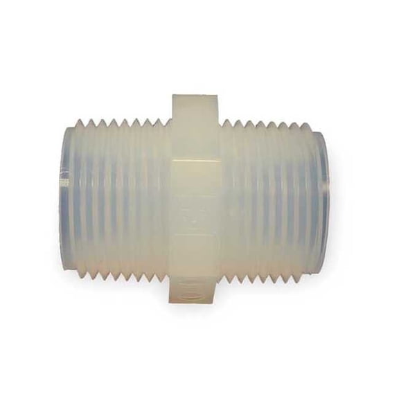 Parker PFA, Straight, 1/4 in NPT, 1/4 in NPT PN-4-P