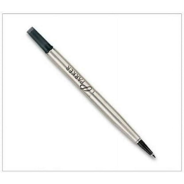 Parker Products - Parker - Refill for Roller Ball Pens, Medium, Black Ink - Sold As 1 Each - Quink ink. - Consistent ink flow. - Large capacity barrel.