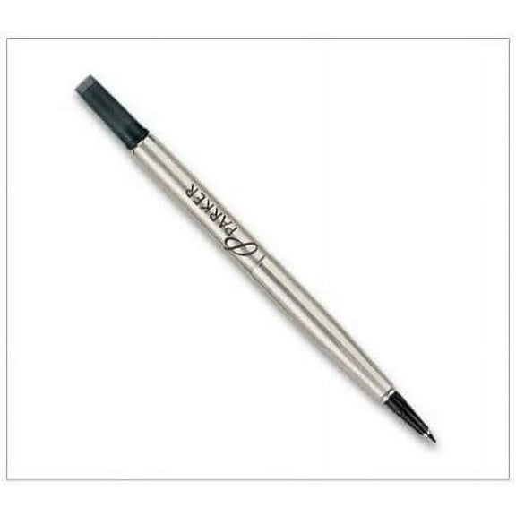 Parker Products - Parker - Refill for Roller Ball Pens, Medium, Black Ink - Sold As 1 Each - Quink ink. - Consistent ink flow. - Large capacity barrel.
