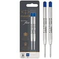 thumbnail image 1 of Parker QUINKflow Ballpoint Pen Ink Refill, Medium Tip, Blue, 2 Pack, 1 of 3