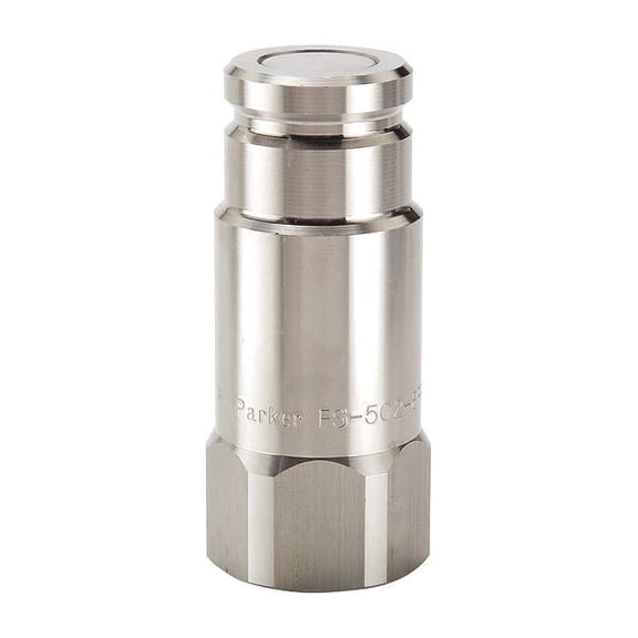 Parker Quick Connect,Plug,3/8",3/8"-18 FS-372-6FP