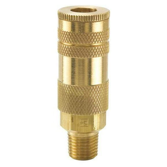 Parker Coupler Body,Brass,MNPT,1/4 In. Pipe B72