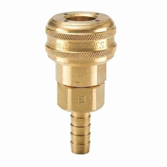 Parker Coupler Body,Brass,Hose Barb,25 cfm B30-3B