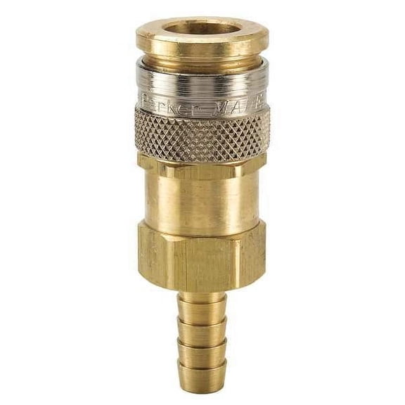 Parker Quick Connect,Socket,1/4" Body,1/4" Barb RF-251-4HB