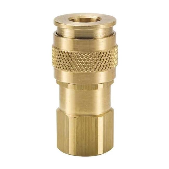 Parker Coupler Body,Brass,FNPT,3/8 In. Pipe UC-251-6FP