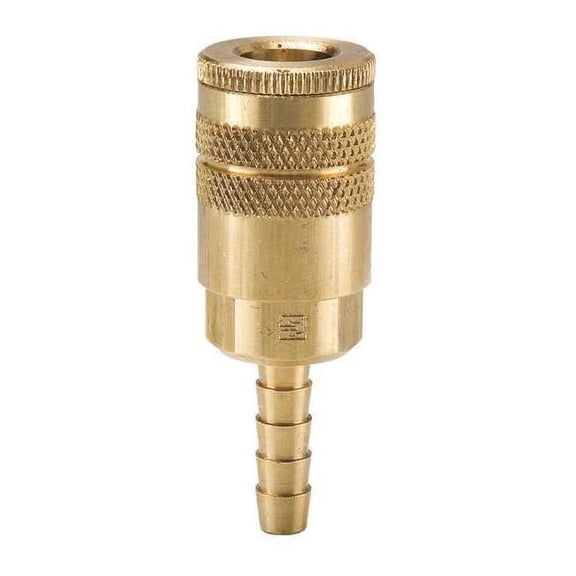 Parker Coupler Body,Brass,Hose Barb,25 cfm B20-5B