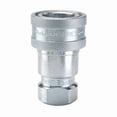 thumbnail image 1 of Hydraulic Quick Connect Hose Coupling, Steel Body, Sleeve Lock, 3/4"-16 Thread Size, 60 Series, 1 of 1