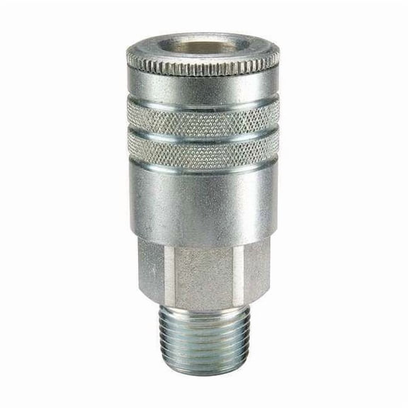 Coupler Body,Steel,MNPT,1/2 In. Pipe 24F