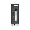 thumbnail image 1 of Parker Quink Rollerball Pen Refill Medium Tip Black Ink 2/Pack (1950325), 1 of 7