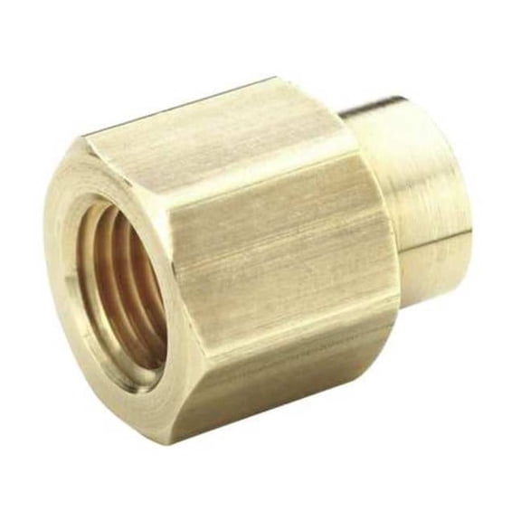Parker Reducing Coupling, Brass, 3/4 x 3/8 in 208P-12-6