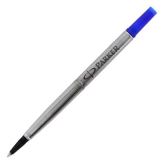Parker Refill Roller Ball Pen Medium Point Blue Ink (Pack of 6)