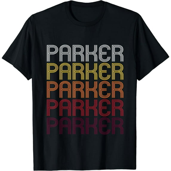 Parker Retro Wordmark Pattern - Vintage Style T-shirt
