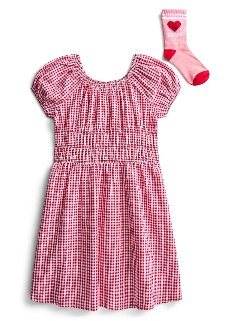 Parker Rose Girls Cotton Smocked Waist Dress and Socks, Sizes 4-18 - Walmart.com Parker Rose Girls Cotton Smocked Waist Dress and Socks, Sizes 4-18 - Walmart.com